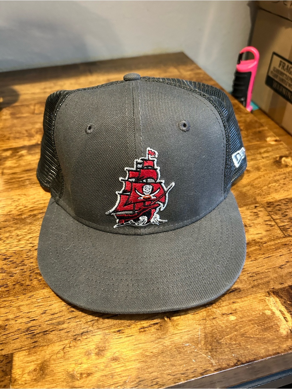 Tampa Bay Buccaneers Gray Trucker Hat